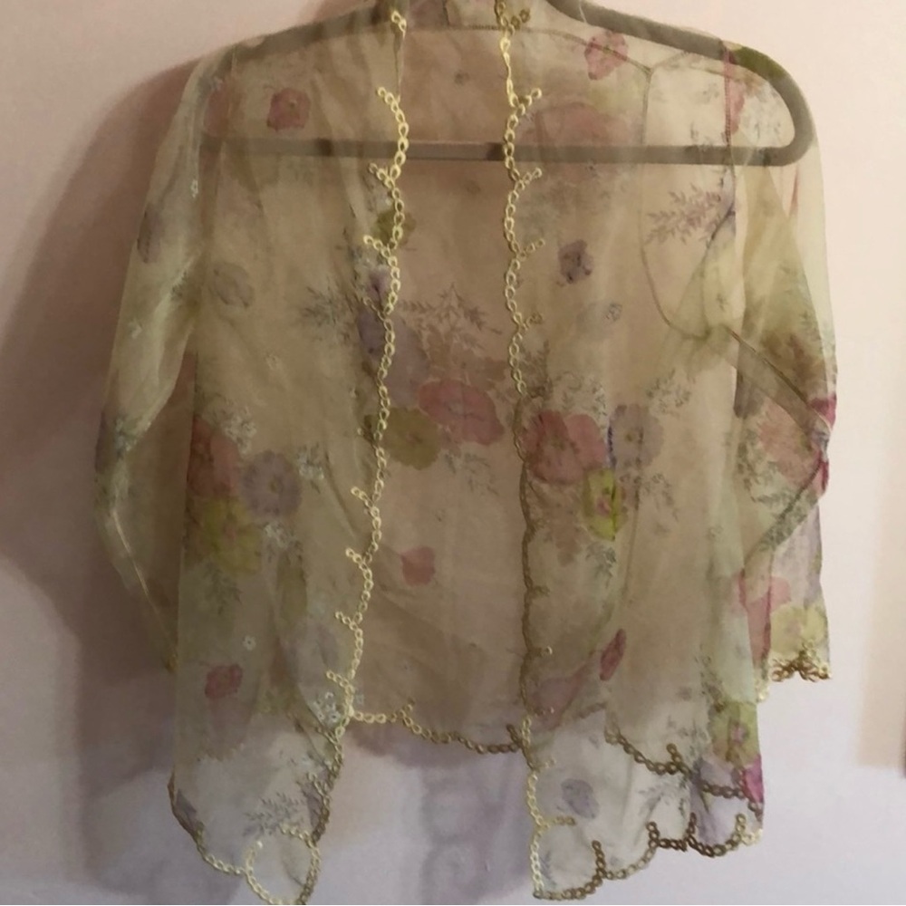 Vintage floral bed jacket